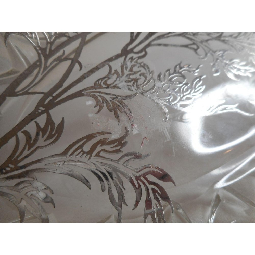 Vtg Silver City Sterling over glass Oval Dish - Picture 4 of 5